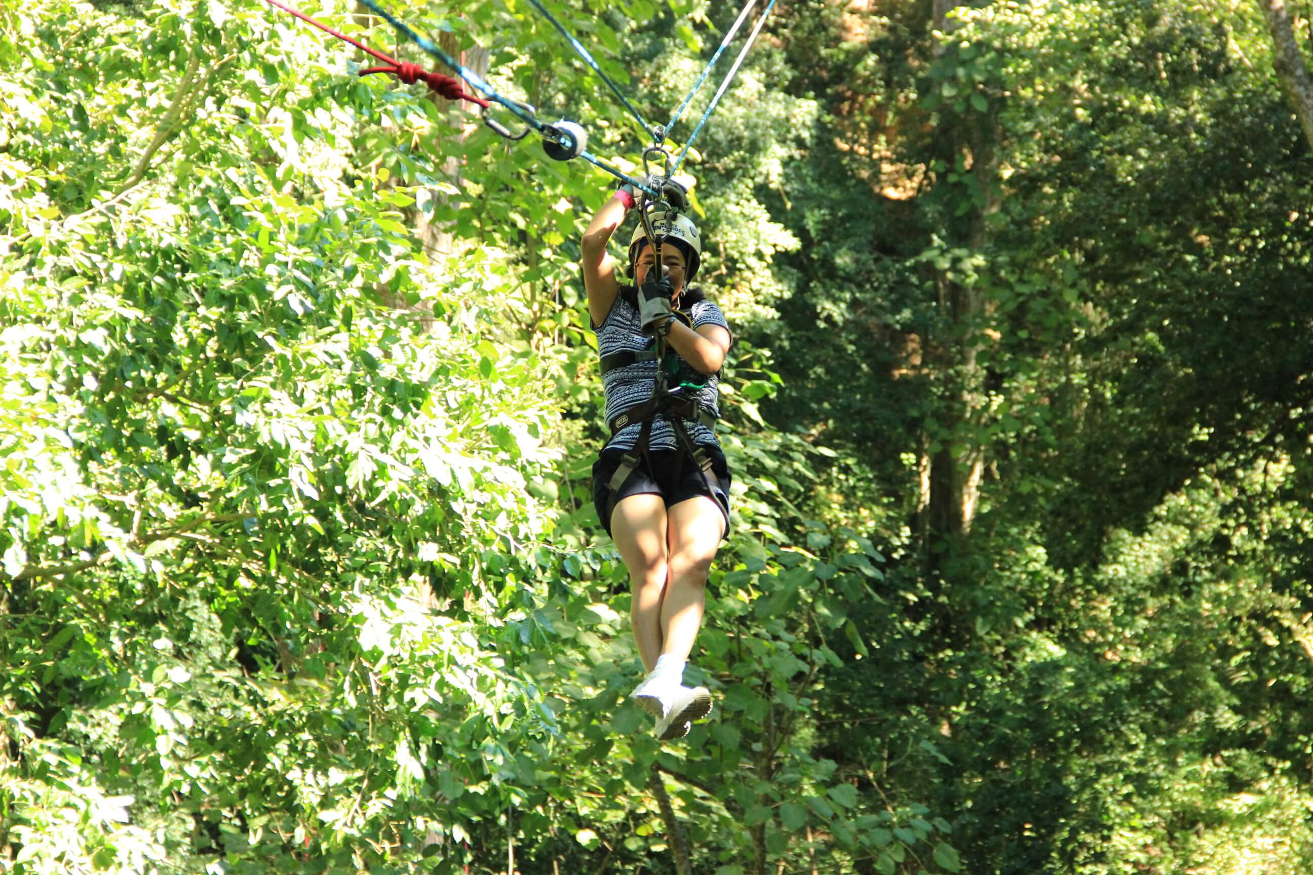 Zip lining in Mexico 