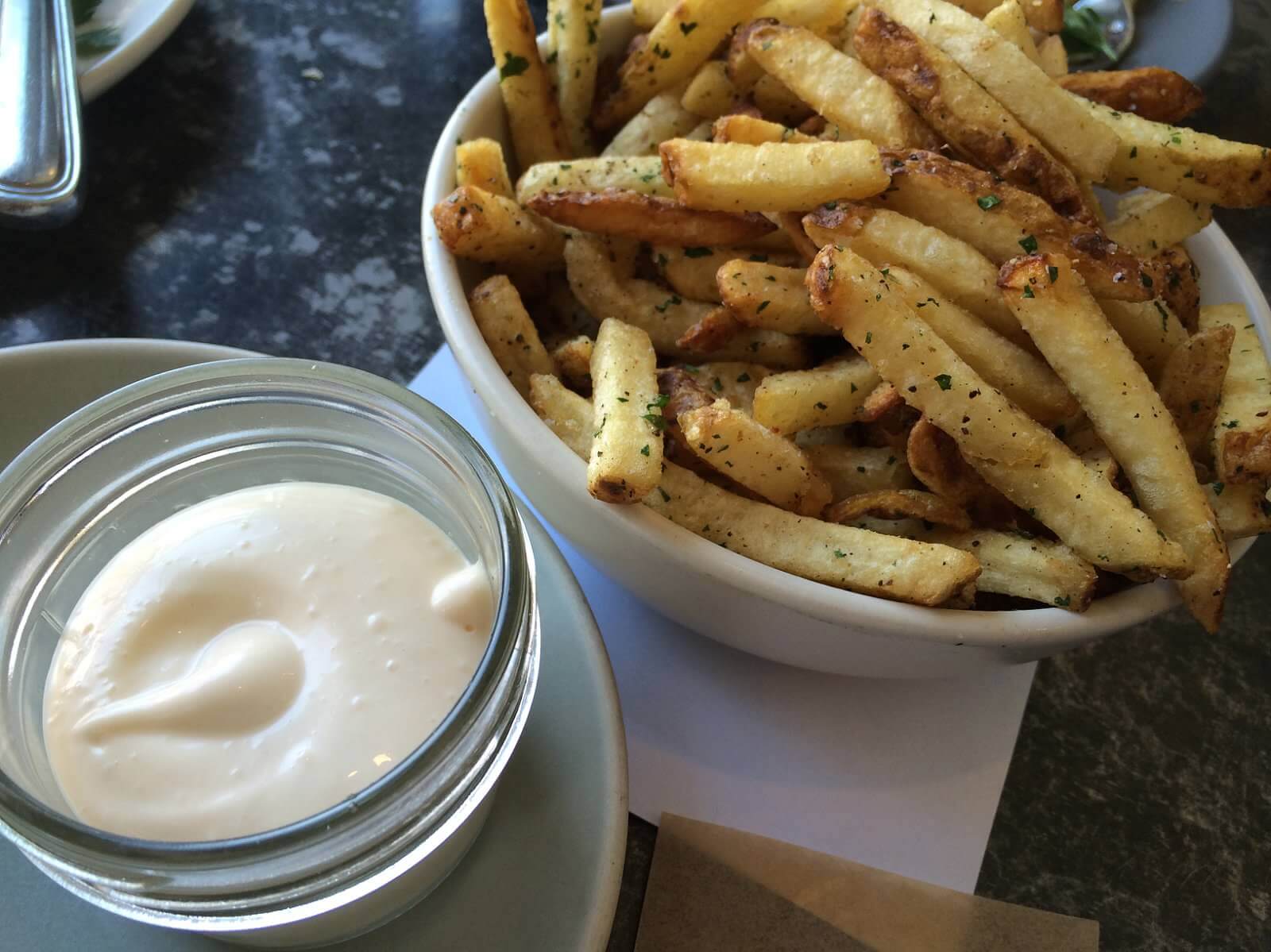 Kennebec Fries, Malt Vinegar Aioli. I love fries but seriously, these were some of the best fries I think I've ever had! 