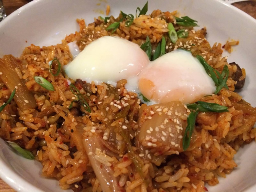 Kimchi Fried Rice--soft egg, beef short ribs