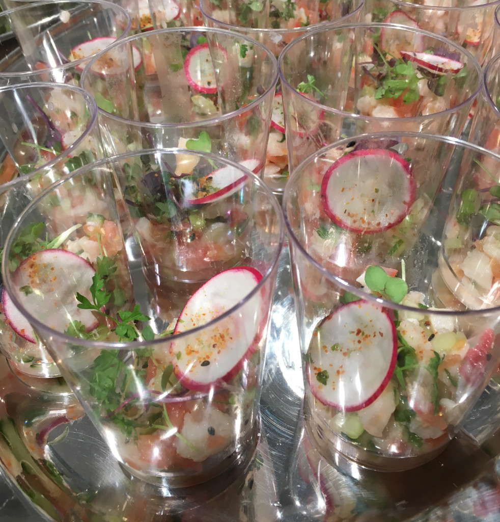 Ceviche from Chef Engin Onural, of The Venue Sushi Bar & Sake Lounge. Be sure to check out his cooking demo too!