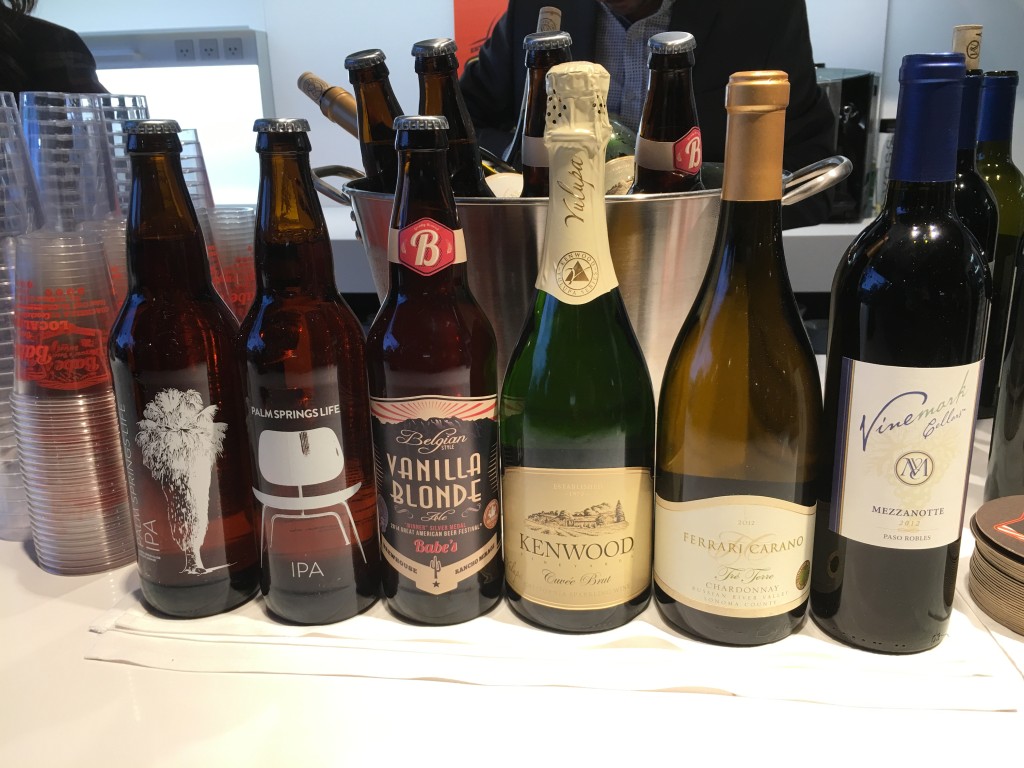 A small sampling of the over 60 wines and craft beers that will be featured.