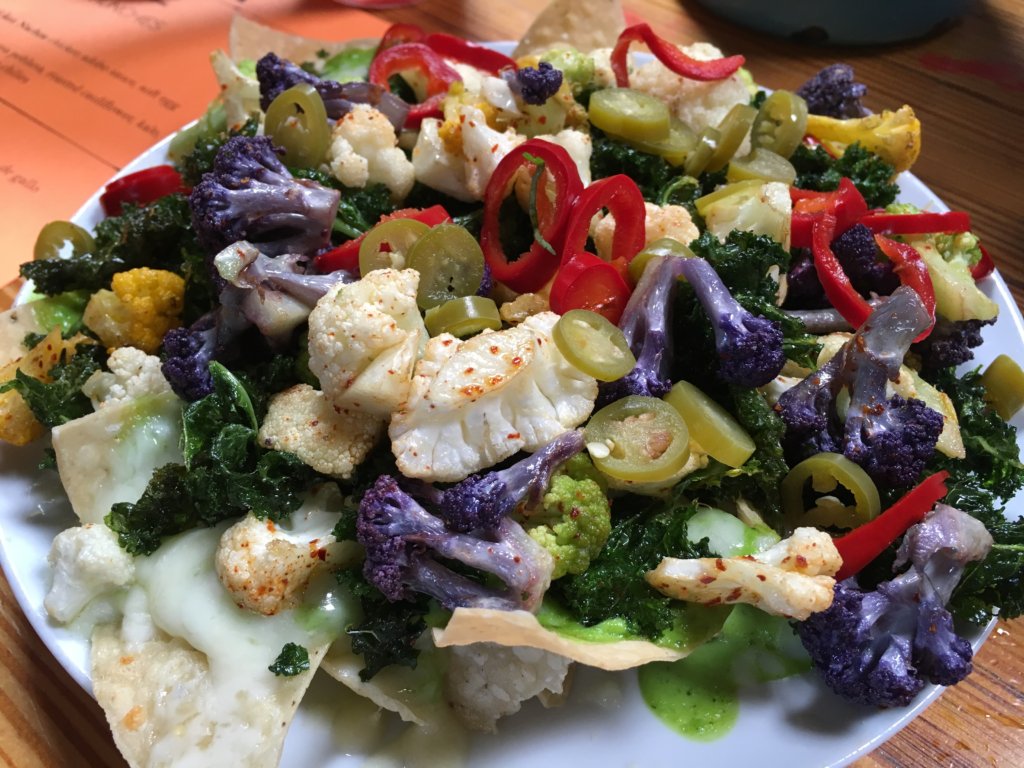 Roasted Cauliflower Nachos